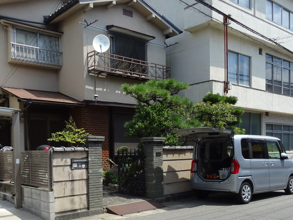 京都　エクステリア　施工前